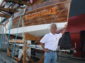 Solo trans-Pacific sailor Horie's yacht returns to Japan